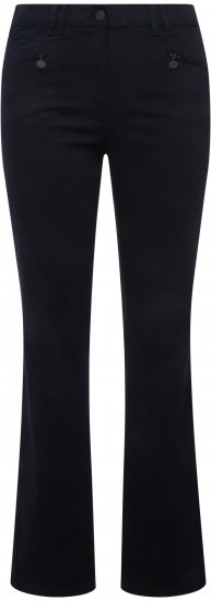 Ulla Popken Basic Mony Tapered Leg Stretch Pants Navy - Džíny & Nohavice vo Veľkých Veľkostiach – Plus Size - 