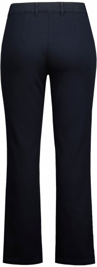 Ulla Popken Basic Mony Tapered Leg Stretch Pants Navy - Džíny & Nohavice vo Veľkých Veľkostiach – Plus Size - 