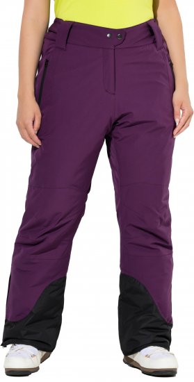 Ulla Popken HYPRAR Triple Function Ski Pants Grape Red - Džíny & Nohavice vo Veľkých Veľkostiach – Plus Size - 