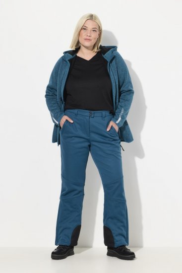 Ulla Popken Water Repellent Softshell Pants Dark Petrol - Nohavice - Nohavice pre ženy vo veľkých veľkostiach