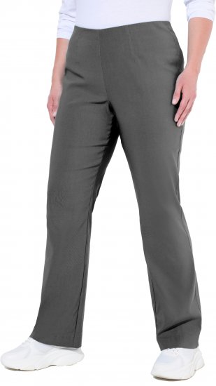 Ulla Popken Bengaline Elastic Waist Thermal Pants Graphite Grey - Džíny & Nohavice vo Veľkých Veľkostiach – Plus Size - 