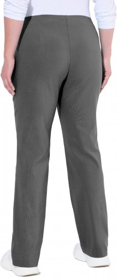 Ulla Popken Bengaline Elastic Waist Thermal Pants Graphite Grey - Džíny & Nohavice vo Veľkých Veľkostiach – Plus Size - 