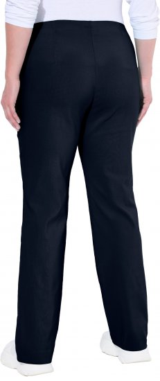 Ulla Popken Bengaline Elastic Waist Thermal Pants Navy - Džíny & Nohavice vo Veľkých Veľkostiach – Plus Size - 