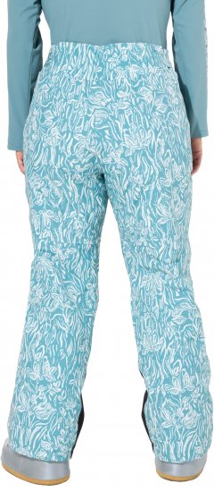 Ulla Popken Floral Print Ski Pants Ice Green - Džíny & Nohavice vo Veľkých Veľkostiach – Plus Size - 