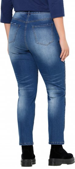 Ulla Popken Rhinestone Detail Stretch Fit Jeans Denim Blue - Džíny & Nohavice vo Veľkých Veľkostiach – Plus Size - 
