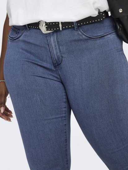 Only Carmakoma Thunder Life Skinny Fit Jeans Blue Denim - Džíny & Nohavice vo Veľkých Veľkostiach – Plus Size - 
