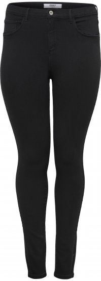 Only Carmakoma Storm Life Skinny Fit jeans Black - Džínsy - 