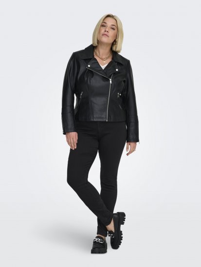 Only Carmakoma Storm Life Skinny Fit jeans Black - Džínsy - 