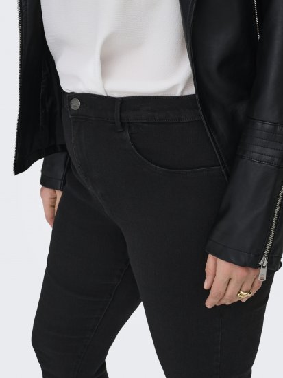 Only Carmakoma Storm Life Skinny Fit jeans Black - Džínsy - 