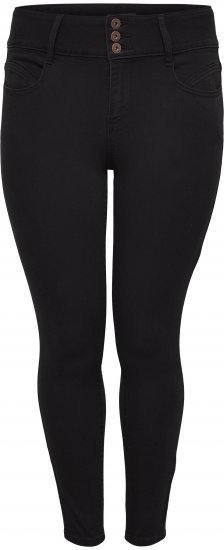 Only Carmakoma Anna Life Skinny Jeans Black - Džínsy - 