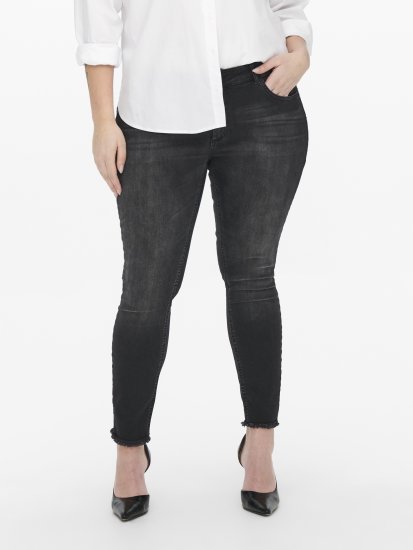 Only Carmakoma Willy Skinny Fit Jeans Black - Džínsy - 
