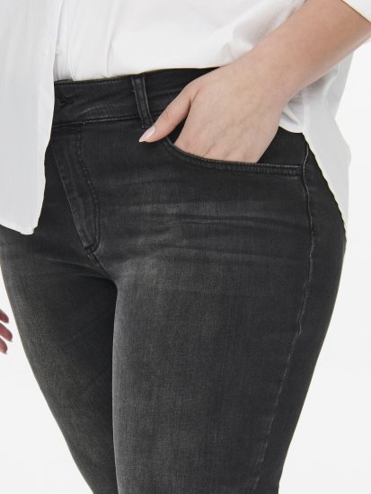 Only Carmakoma Willy Skinny Fit Jeans Black - Džínsy - 