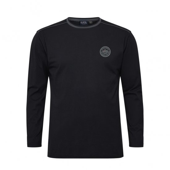 North Latitude Py Jersey O-Neck Long Sleeve Black - Tričká s dlhým rukávom - Tričká s dlhým rukávom - 2XL-14XL