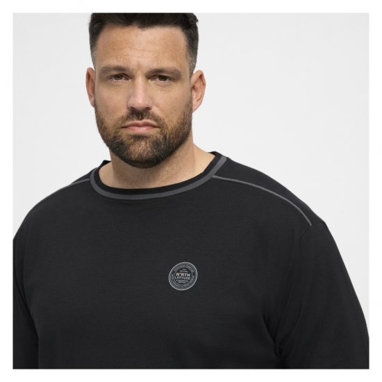 North Latitude Py Jersey O-Neck Long Sleeve Black - Tričká s dlhým rukávom - Tričká s dlhým rukávom - 2XL-14XL