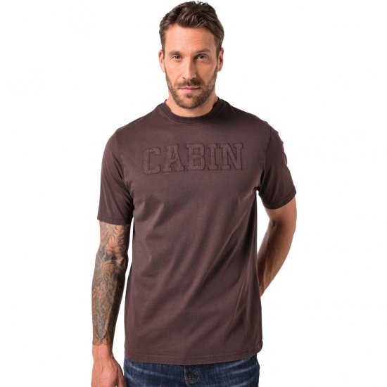 JP1880 T-Shirt Short Sleeve Cabin Mahogany Brown - Tričká - Nadrozmerné tričká - 2XL-14XL
