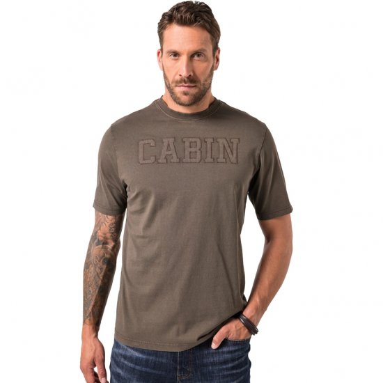 JP1880 T-Shirt Cabin Vintage Mocha - Tričká - Nadrozmerné tričká - 2XL-14XL