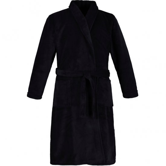JP1880 Bathrobe with Spacious Patch Pockets Dark Navy - Spodná bielizeň - Spodné Prádlo 2XL-8XL