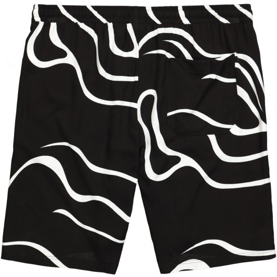 JP1880 Bermuda Shorts Soft Viscose All-over Print Black - Šortky - Šortky W40-W60