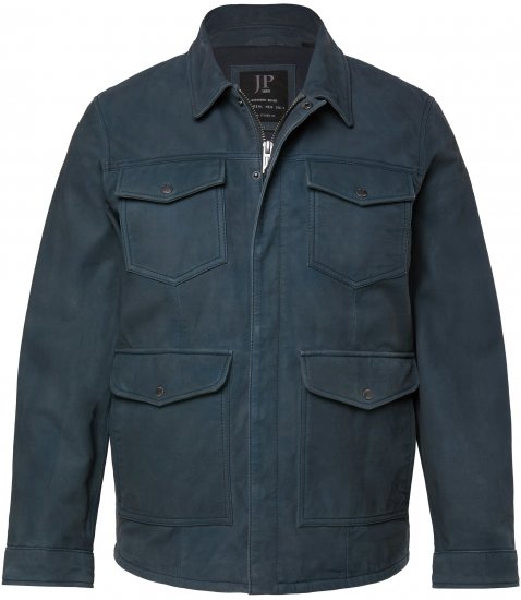 JP1880 Fine Lamb Leather Jacket Deep Sea Blue - Bundy - Bundy Nadmerné Veľkosti 2XL-8XL