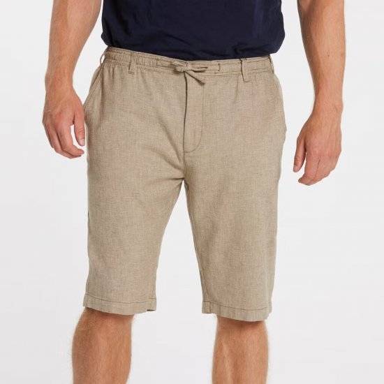 North Latitude 41106 Linen Shorts Beige - Šortky - Šortky W40-W60