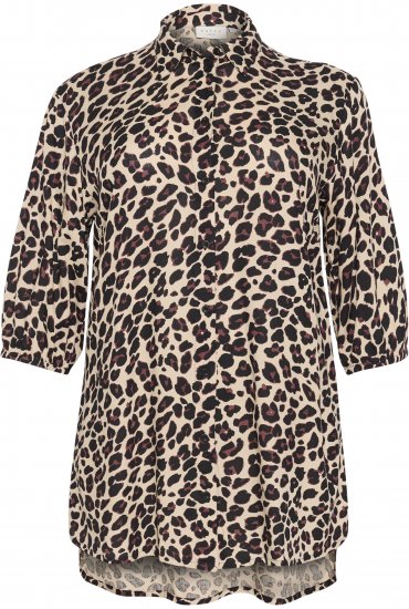 Kaffe Curve Sonna Košeľa Leopardí Vzor - Blúzky & tuniky - 