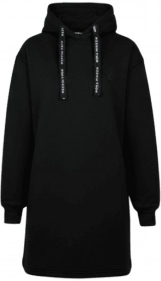 Nora Mikken KRISTINA Long Hoodie Black - Mikiny & mikiny bez kapucne - 