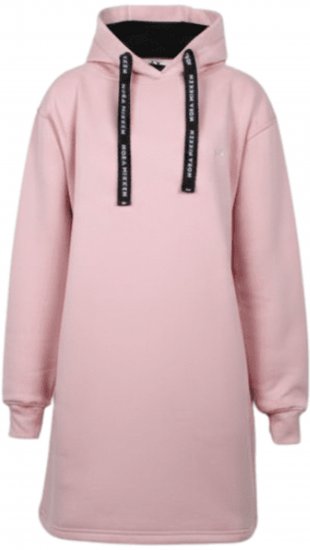 Nora Mikken KRISTINA Long Hoodie Pink - Mikiny & mikiny bez kapucne - 
