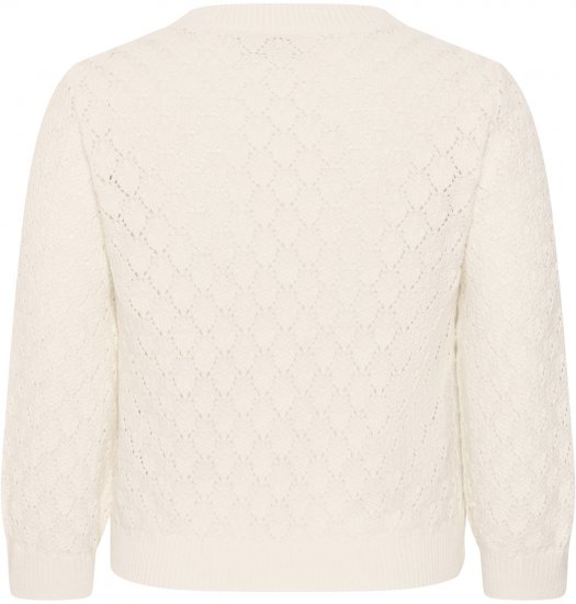 Kaffe Curve Kathrina Pullover White - Pletené svetre - 