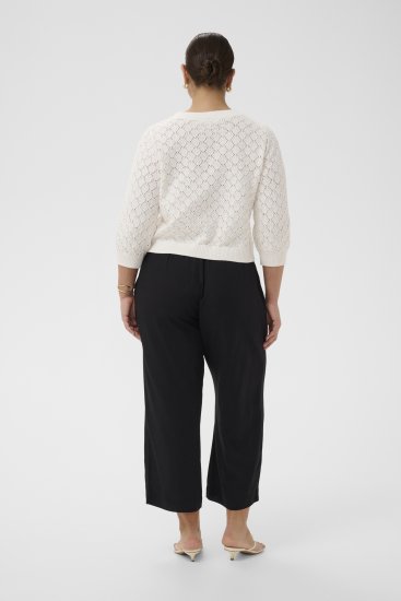 Kaffe Curve Kathrina Pullover White - Pletené svetre - 