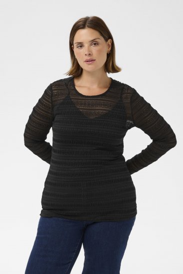 Kaffe Curve Hanna Lace Long Sleeve T-Shirt - Tričká s dlhým rukávom - 