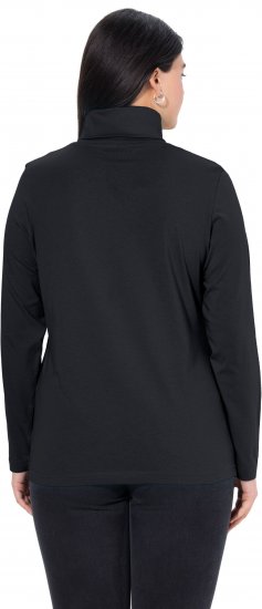 Ulla Popken Basic Long Sleeve Slim Fit Turtleneck Black - Mikiny & mikiny bez kapucne - 