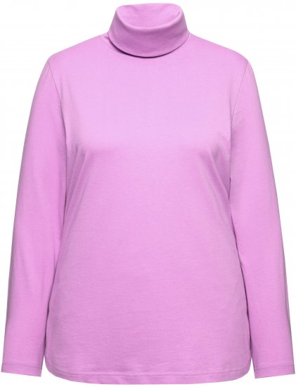 Ulla Popken Basic Long Sleeve Slim Fit Turtleneck Amethyst - Mikiny & mikiny bez kapucne - 