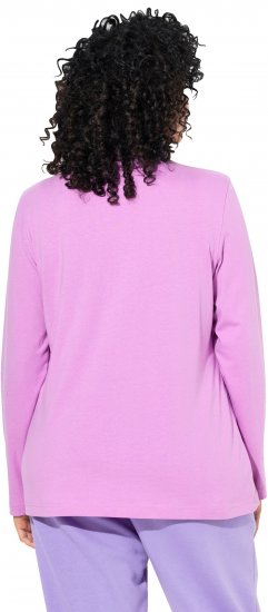 Ulla Popken Basic Long Sleeve Slim Fit Turtleneck Amethyst - Mikiny & mikiny bez kapucne - 