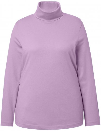 Ulla Popken Basic Long Sleeve Slim Fit Turtleneck Lavender - Mikiny & mikiny bez kapucne - 