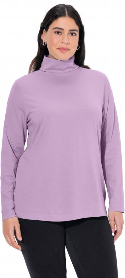 Ulla Popken Basic Long Sleeve Slim Fit Turtleneck Lavender - Mikiny & mikiny bez kapucne - 