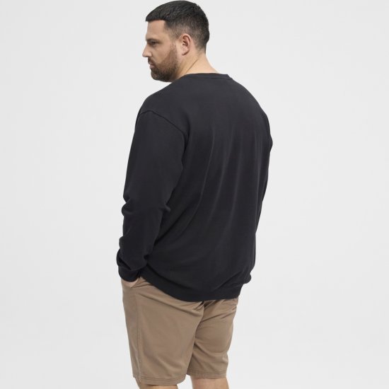 North Latitude Sweatshirt Black TALL - PÁNSKE OBLEČENIE MT-6XLT - Veľkosti pre VYSOKÝCH