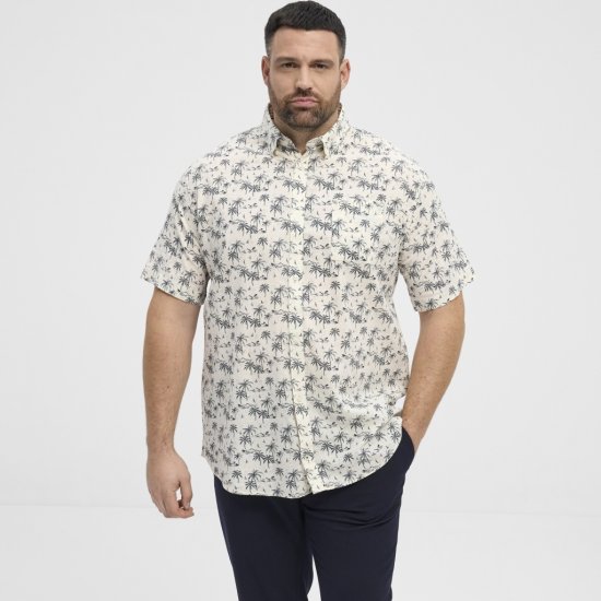 North Latitude Shirt Short Sleeve Off White - Košele - Košele 2XL-10XL
