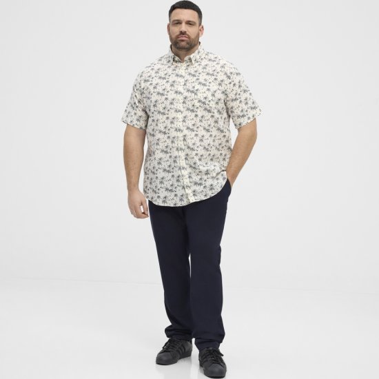 North Latitude Shirt Short Sleeve Off White - Košele - Košele 2XL-10XL