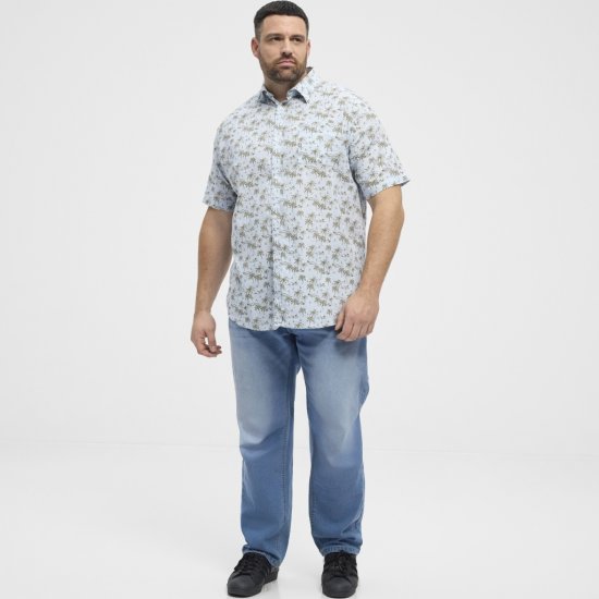 North Latitude Shirt Short Sleeve Light Blue - Košele - Košele 2XL-10XL
