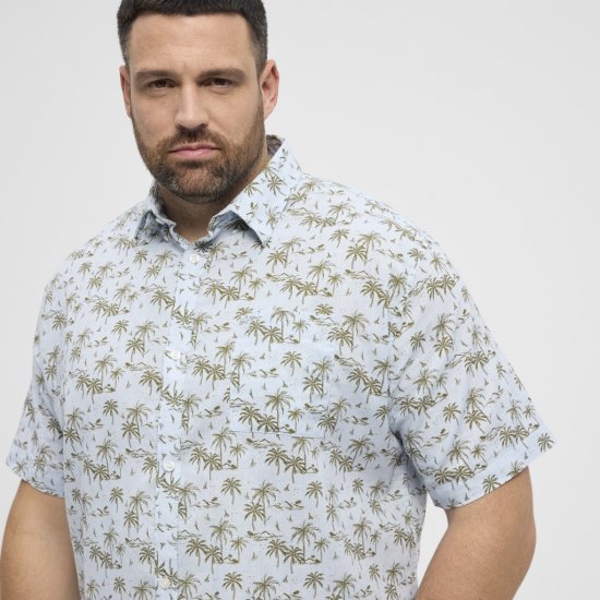 North Latitude Shirt Short Sleeve Light Blue - Košele - Košele 2XL-10XL