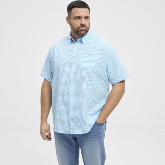 North Latitude Shirt Short Sleeve Turquoise - Košele - Košele 2XL-10XL