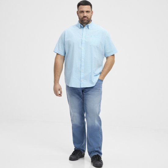 North Latitude Shirt Short Sleeve Turquoise - Košele - Košele 2XL-10XL