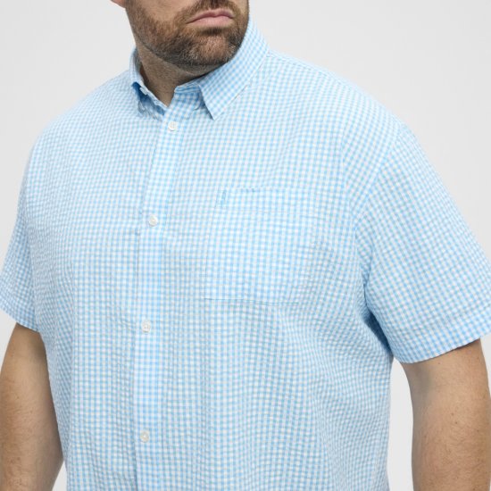 North Latitude Shirt Short Sleeve Turquoise - Košele - Košele 2XL-10XL