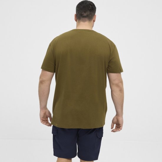 North Latitude T-Shirt Printed Short Sleeve Green - Tričká - Nadrozmerné tričká - 2XL-14XL