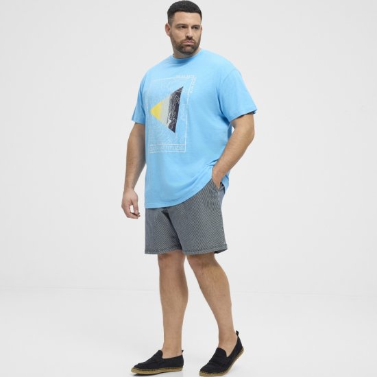 North Latitude T-Shirt Printed Turquoise - Tričká - Nadrozmerné tričká - 2XL-14XL