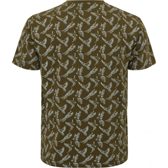 North Latitude T-shirt Allover Printed Green - Tričká - Nadrozmerné tričká - 2XL-14XL