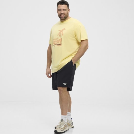North Latitude T-Shirt Printed Yellow - Tričká - Nadrozmerné tričká - 2XL-14XL