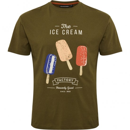 North Latitude T-Shirt Ice Cream Green - Tričká - Nadrozmerné tričká - 2XL-14XL