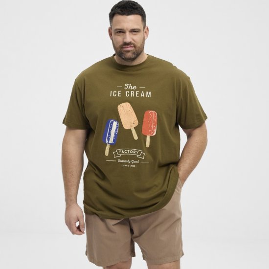 North Latitude T-Shirt Ice Cream Green - Tričká - Nadrozmerné tričká - 2XL-14XL