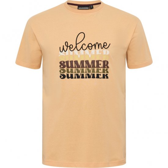 North Latitude T-Shirt Summer Peach - Tričká - Nadrozmerné tričká - 2XL-14XL